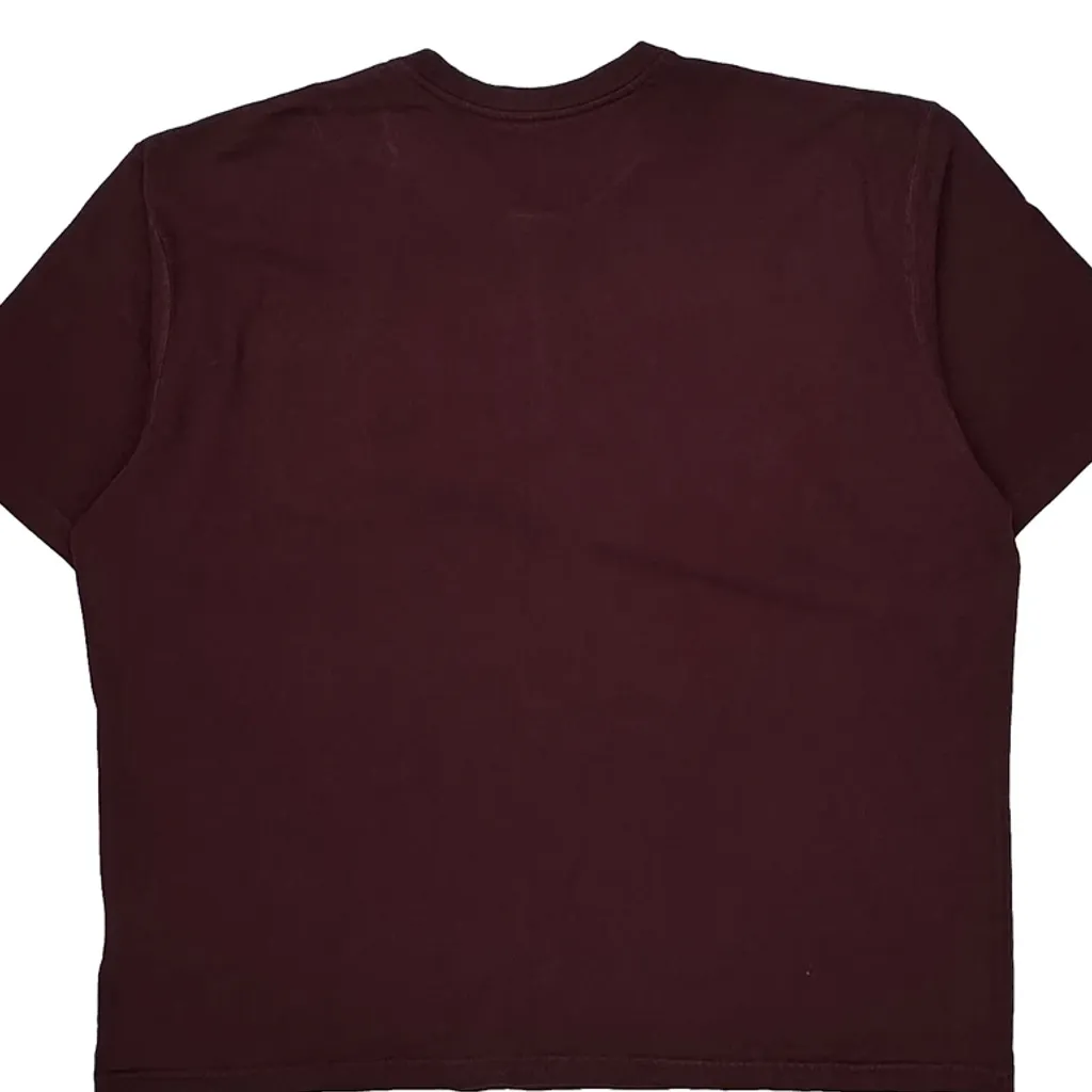 Carhartt T-Shirt - XL Burgundy Cotton - Image 7