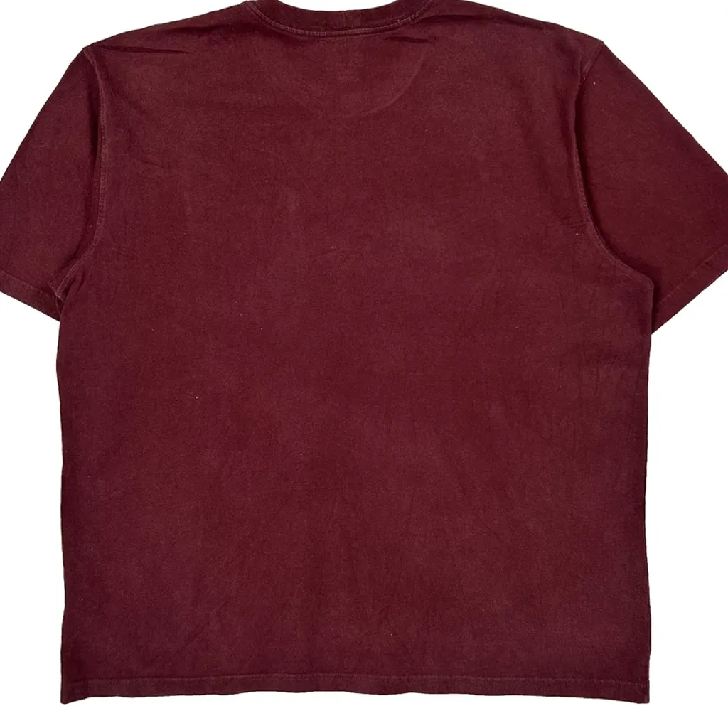 Carhartt T-Shirt - XL Burgundy Cotton - Image 6