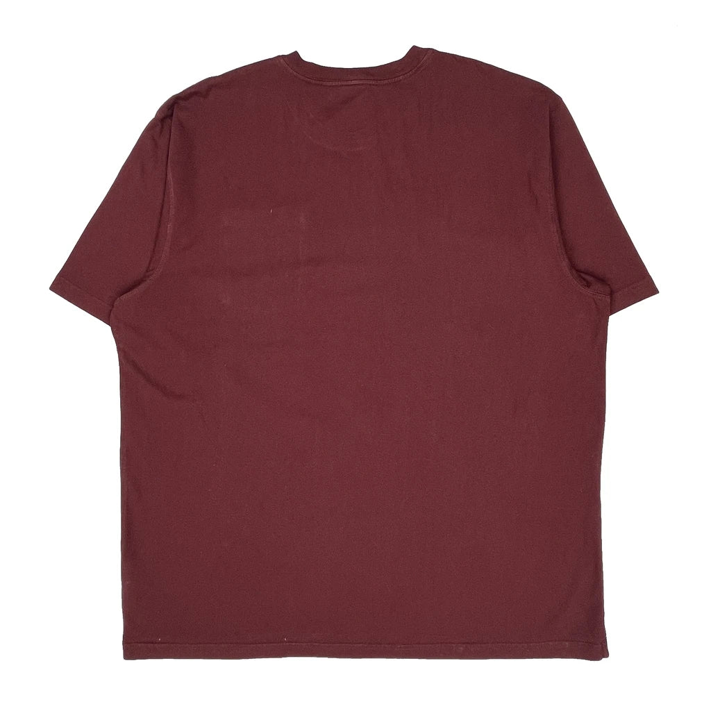 Carhartt T-Shirt - 2XL Burgundy Cotton - Image 2