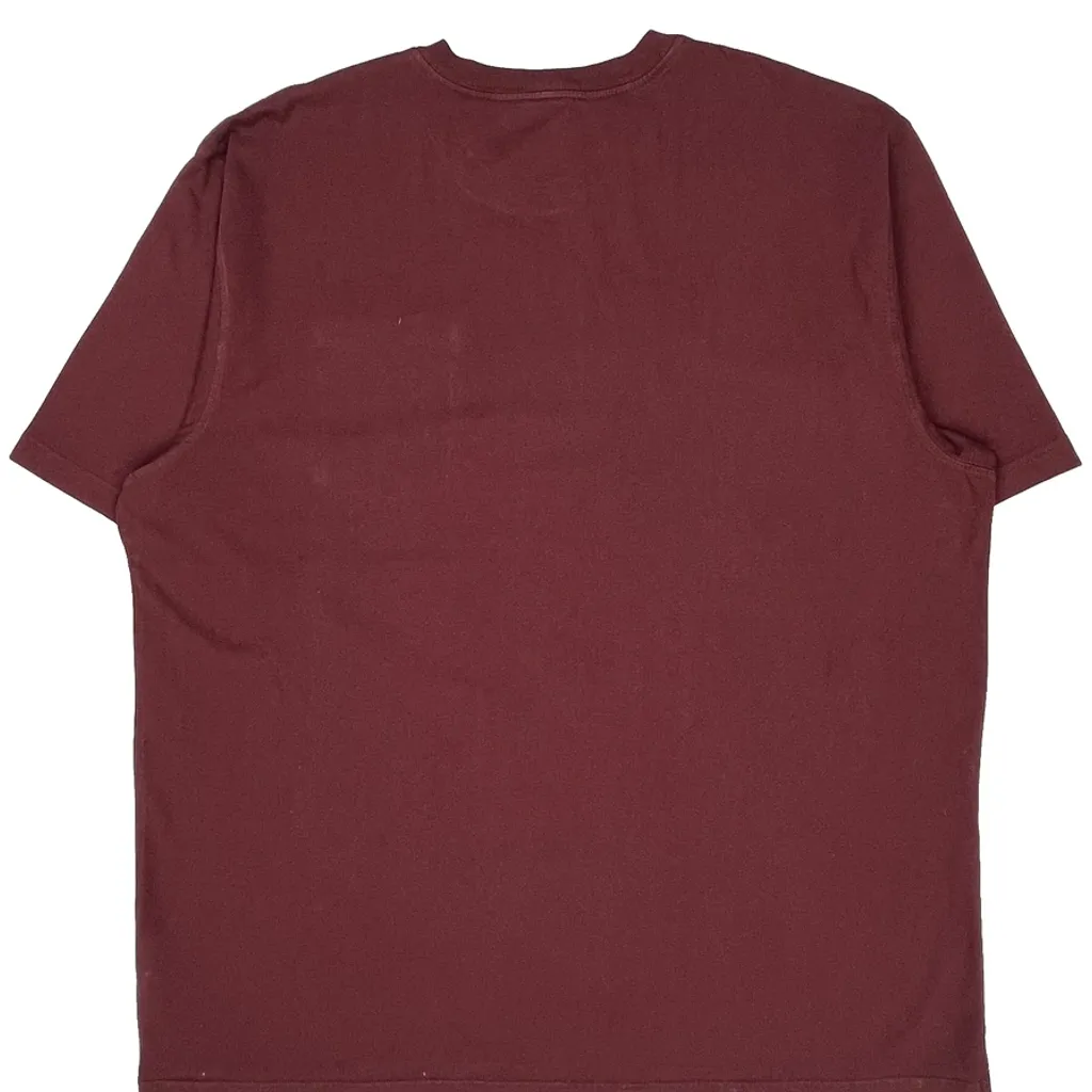 Carhartt T-Shirt - 2XL Burgundy Cotton - Image 6