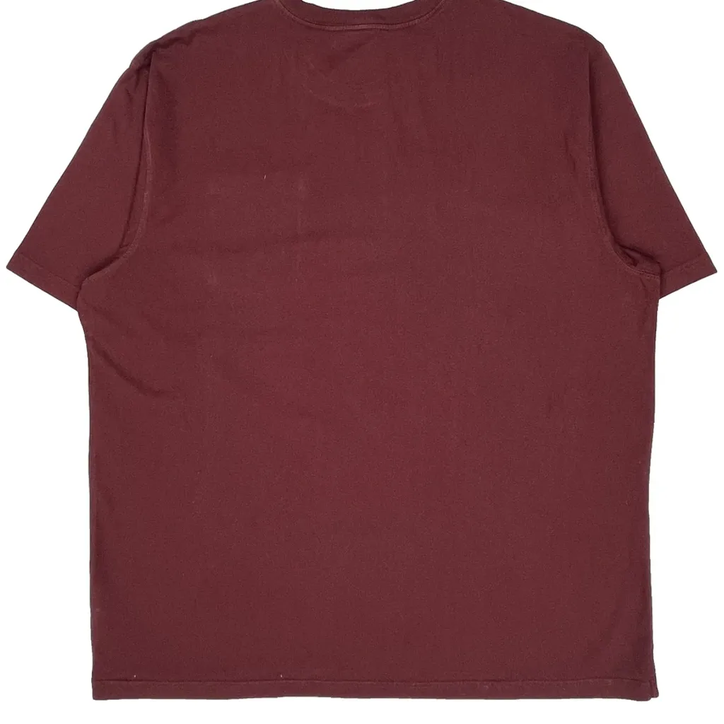 Carhartt T-Shirt - 2XL Burgundy Cotton - Image 7