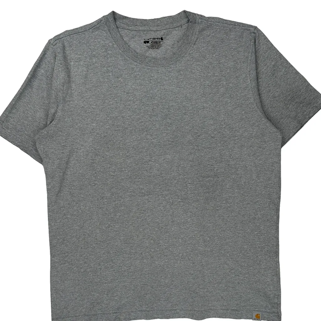 Carhartt T-Shirt - Large Gray Cotton Blend - Image 4