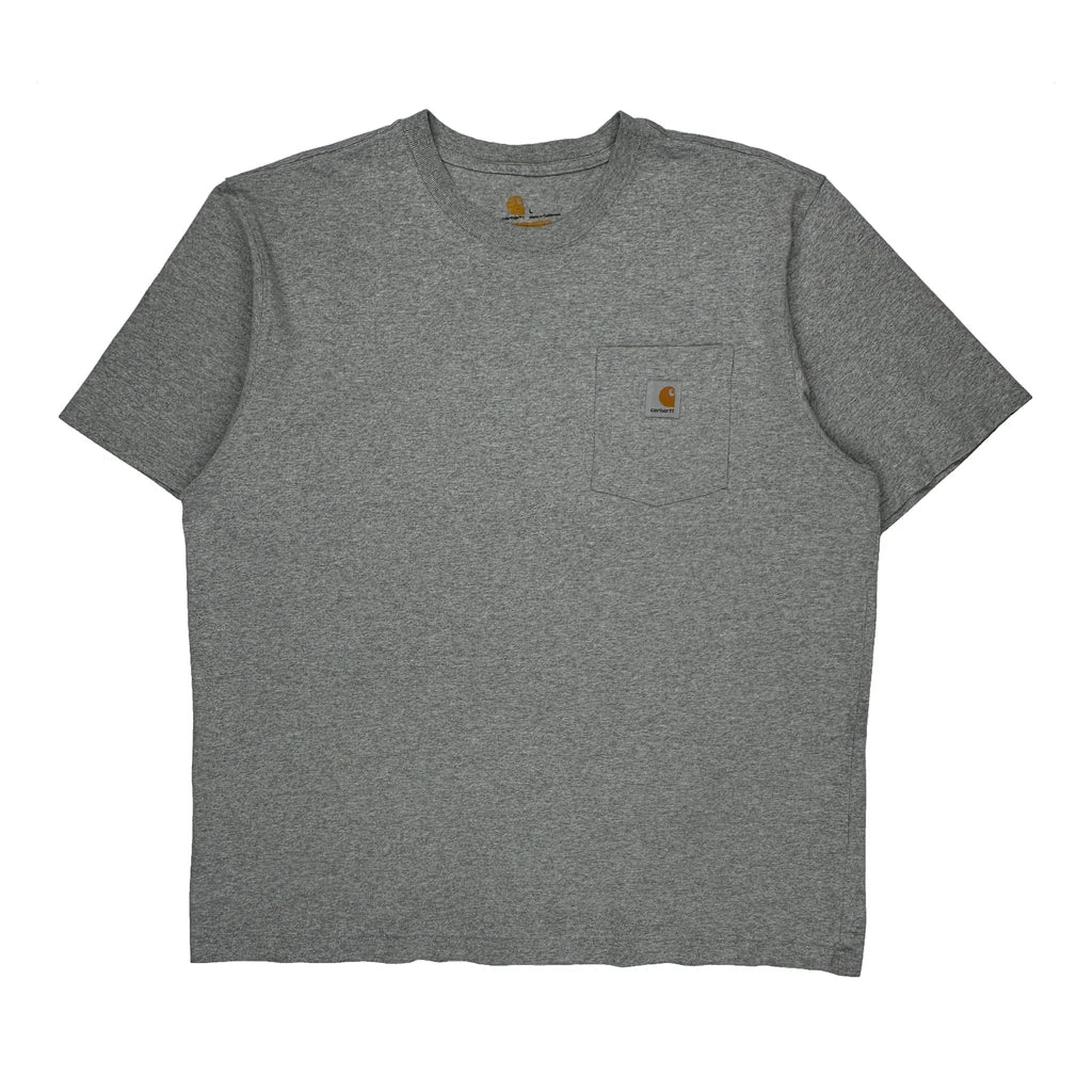 Carhartt T-Shirt - Large Gray Cotton