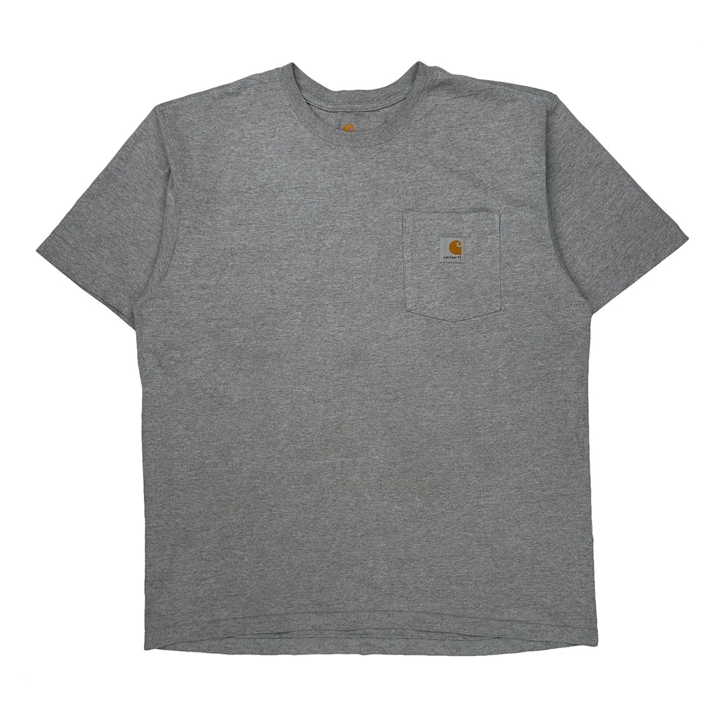Carhartt T-Shirt - Large Gray Cotton