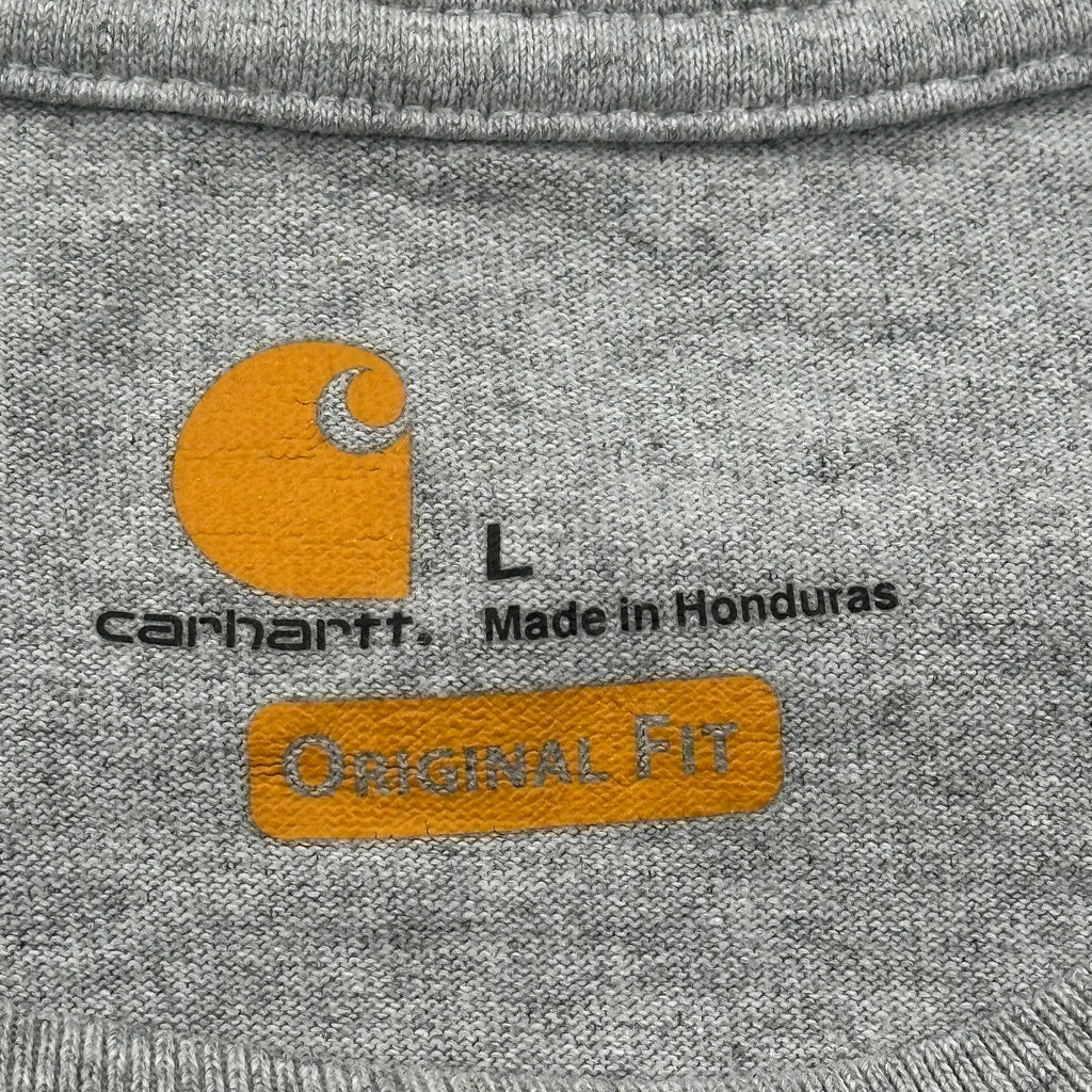 Carhartt T-Shirt - Large Gray Cotton - Image 3