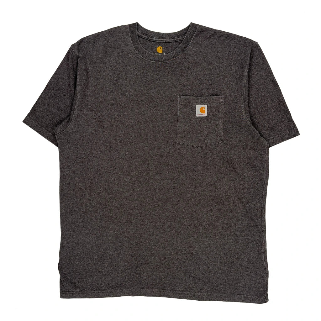Carhartt T-Shirt - Large Gray Cotton