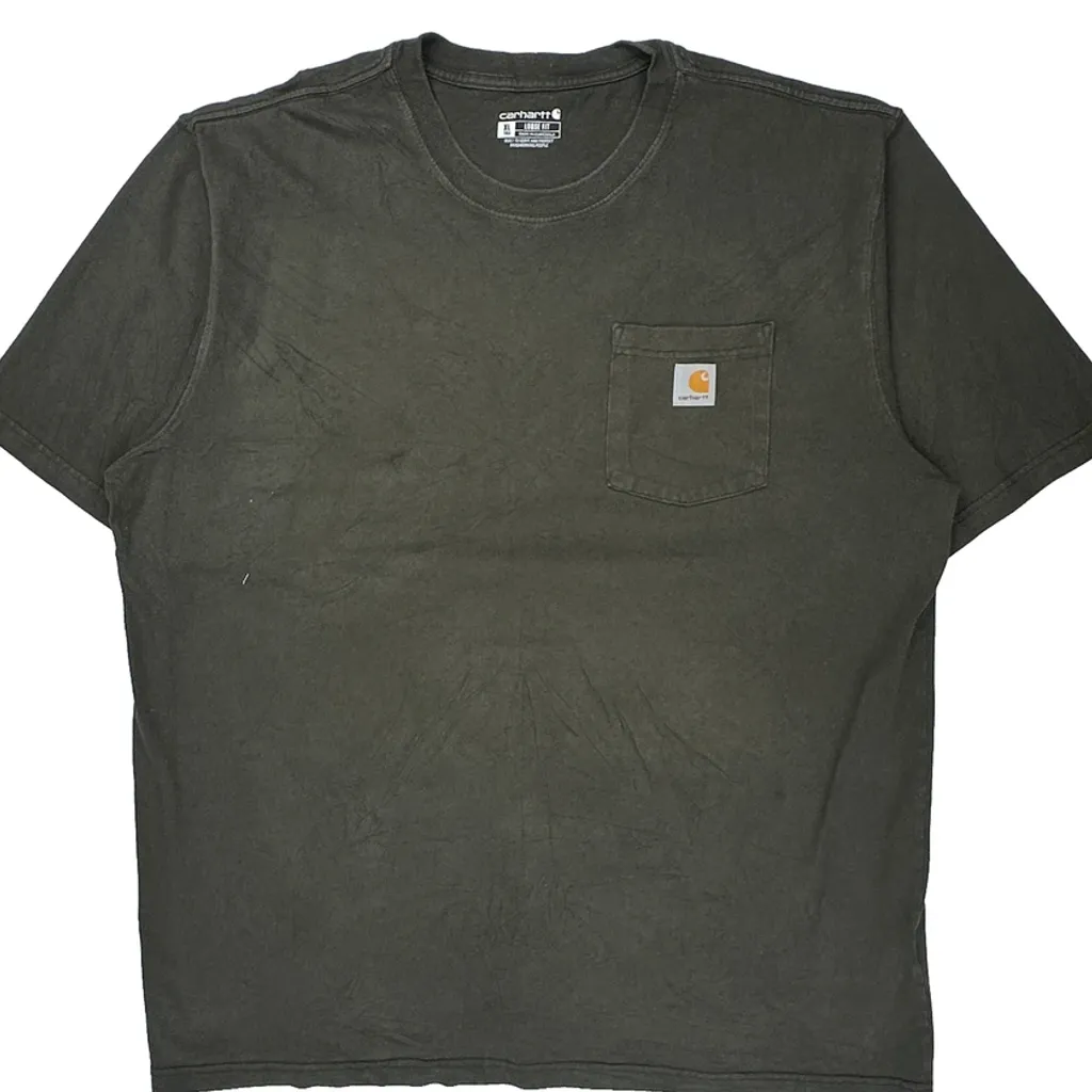 Carhartt Tall T-Shirt - XL Gray Cotton - Image 4