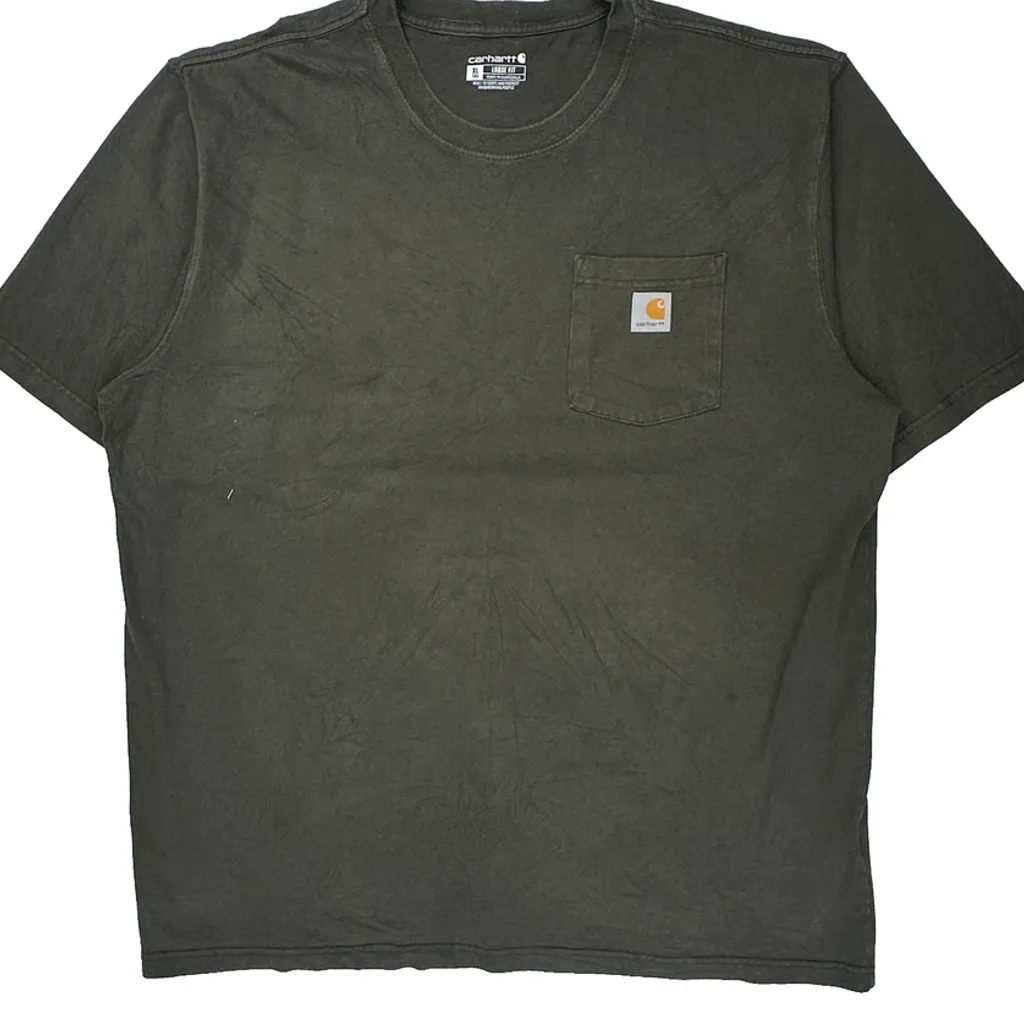 Carhartt Tall T-Shirt - XL Gray Cotton - Image 5