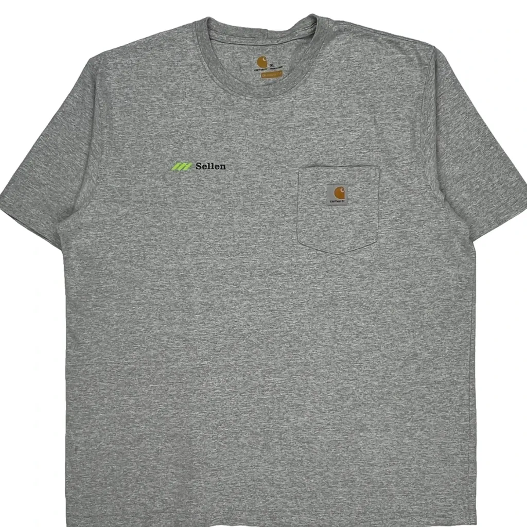Carhartt T-Shirt - XL Gray Cotton - Image 4