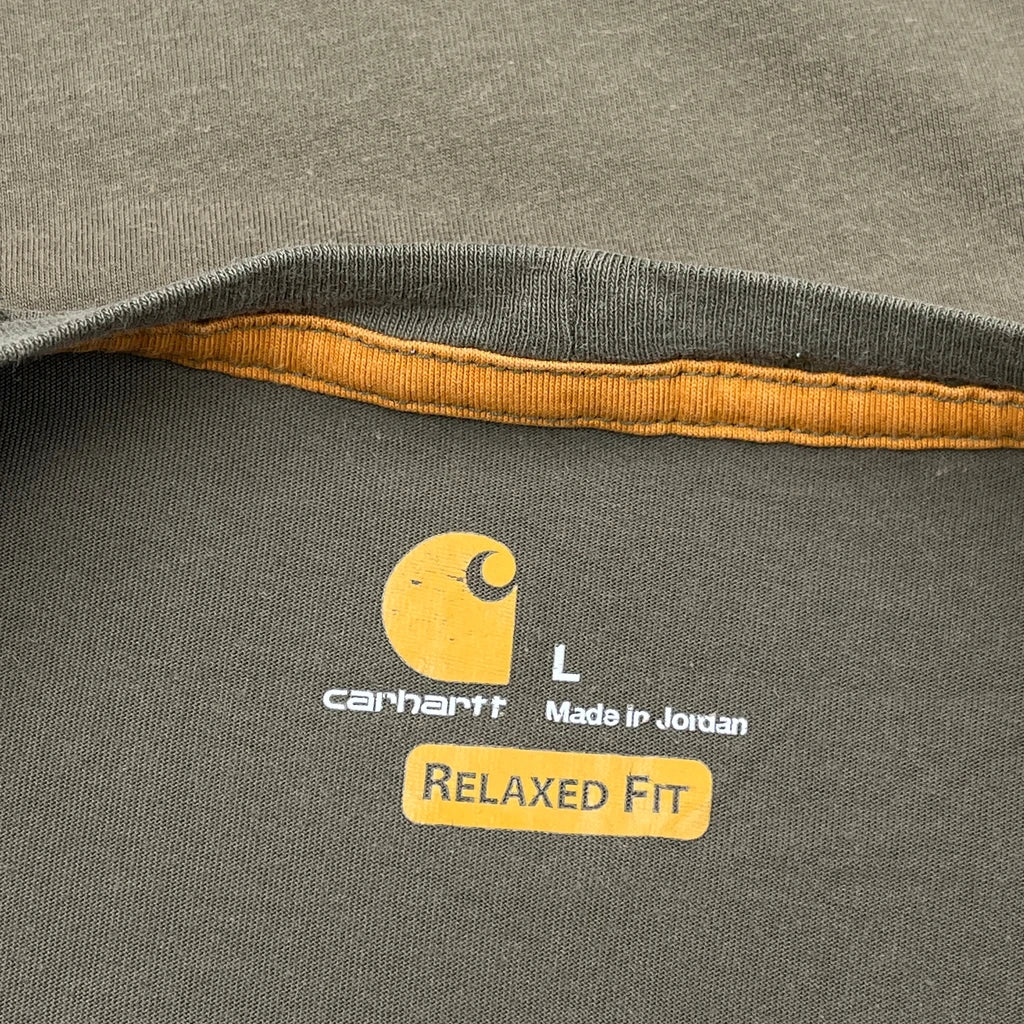 Carhartt T-Shirt - Large Green Cotton - Image 3