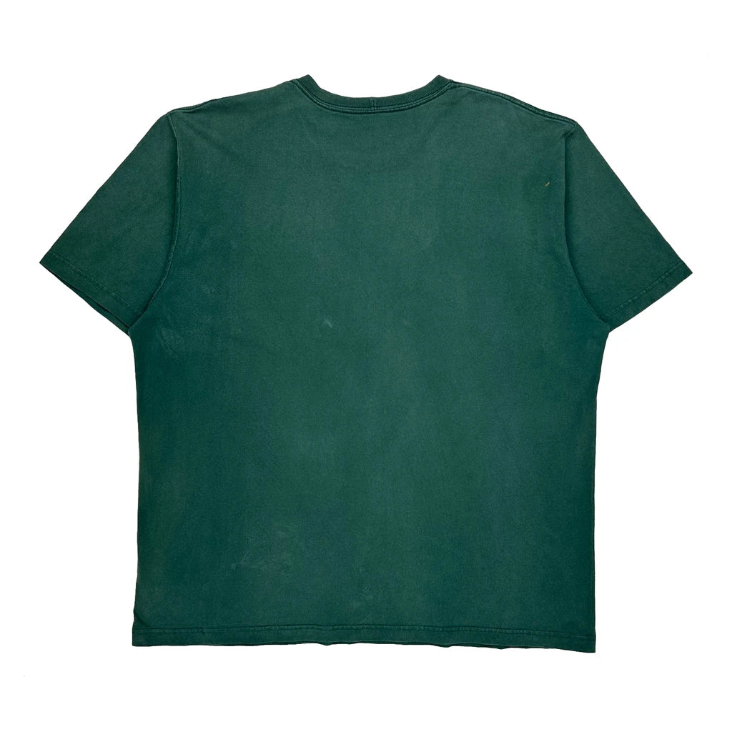 Carhartt T-Shirt - Large Green Cotton - Image 2