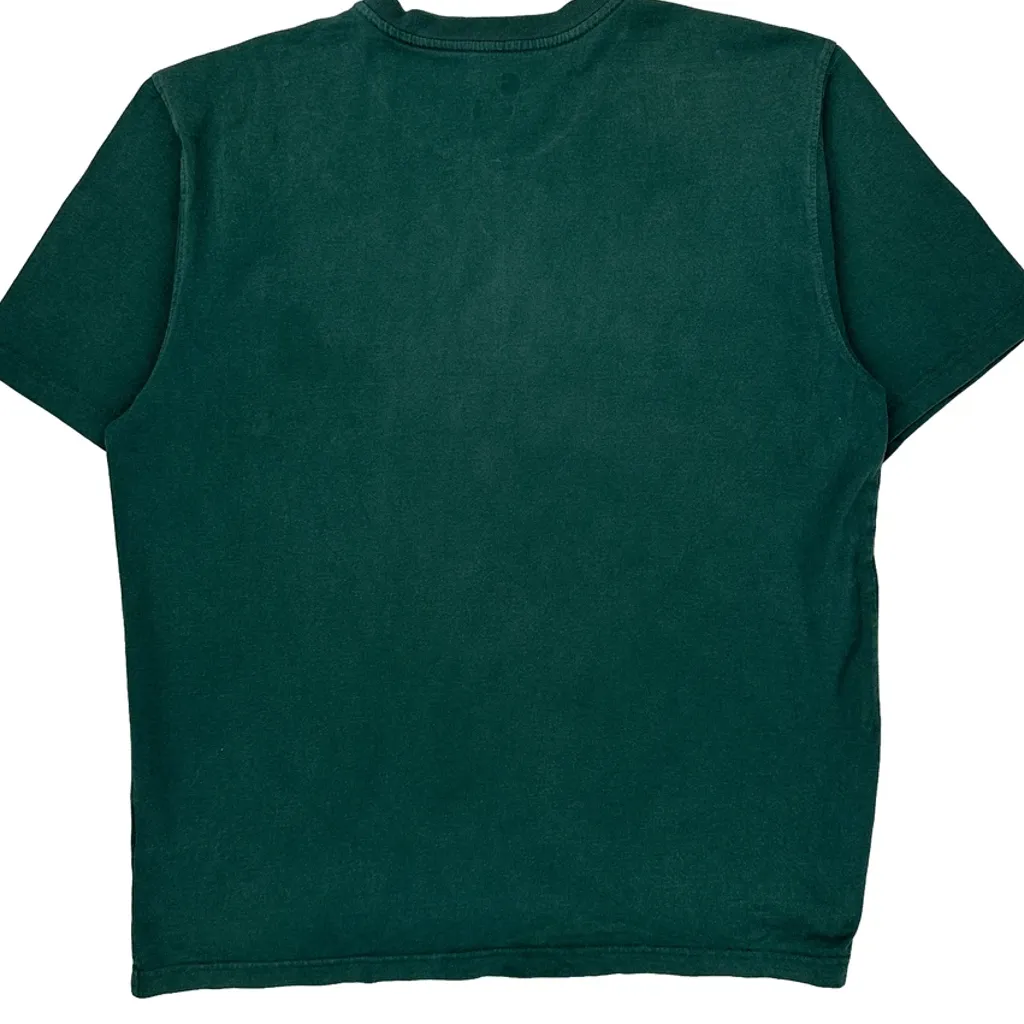 Carhartt Henley T-Shirt - Large Green Cotton - Image 6