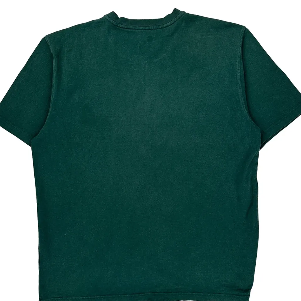 Carhartt Henley T-Shirt - Large Green Cotton - Image 7