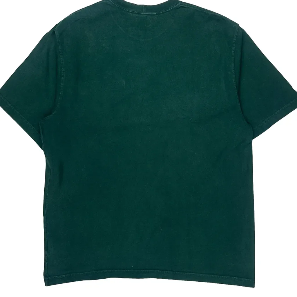 Carhartt T-Shirt - Large Green Cotton - Image 6