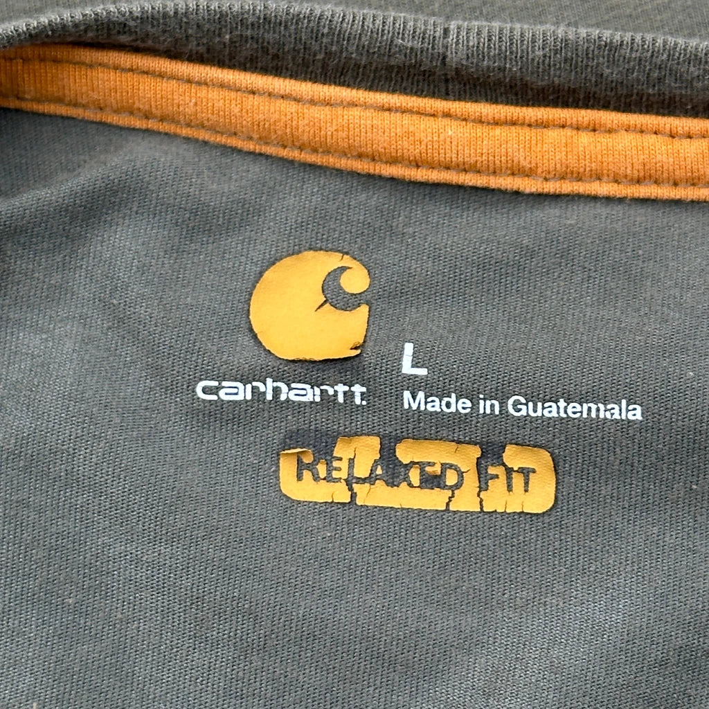 Carhartt T-Shirt - Large Green Cotton - Image 3