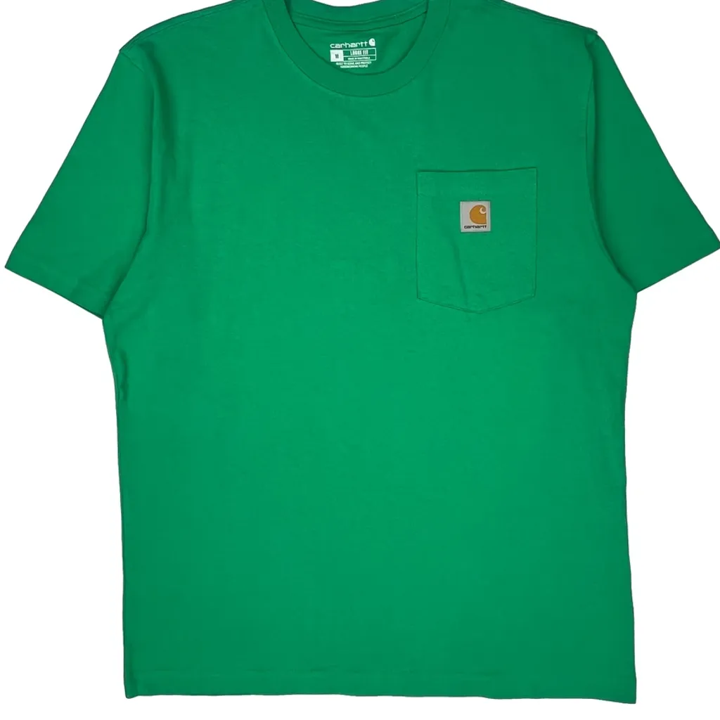 Carhartt T-Shirt - Medium Green Cotton - Image 4