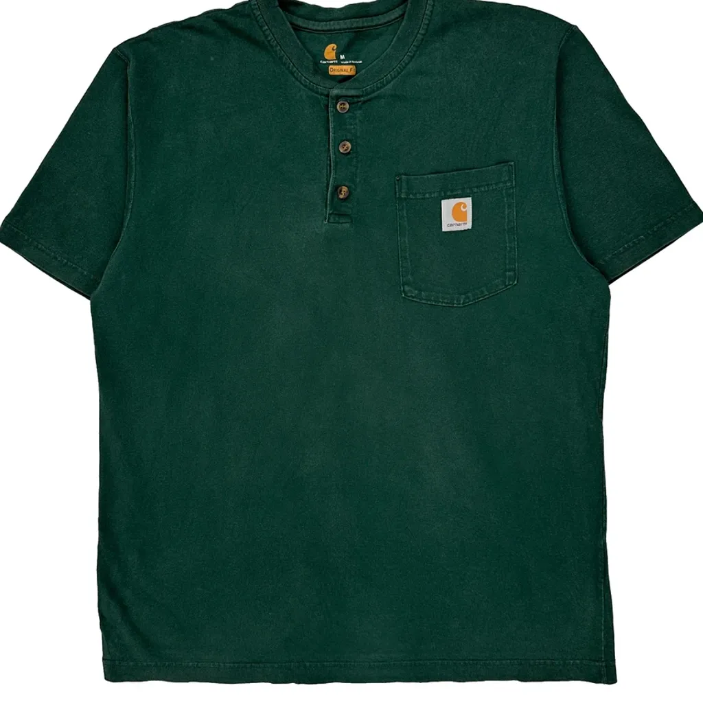 Carhartt T-Shirt - Medium Green Cotton - Image 4