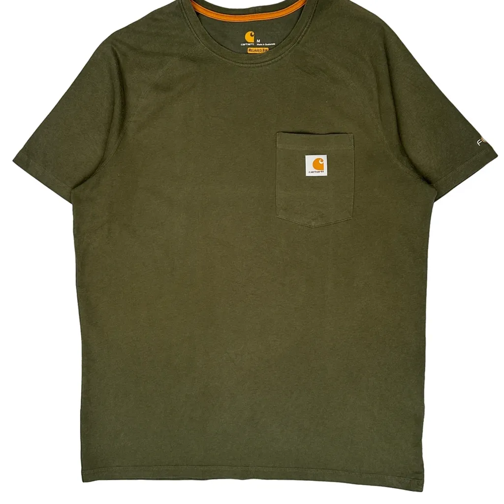 Carhartt T-Shirt - Medium Green Cotton - Image 4