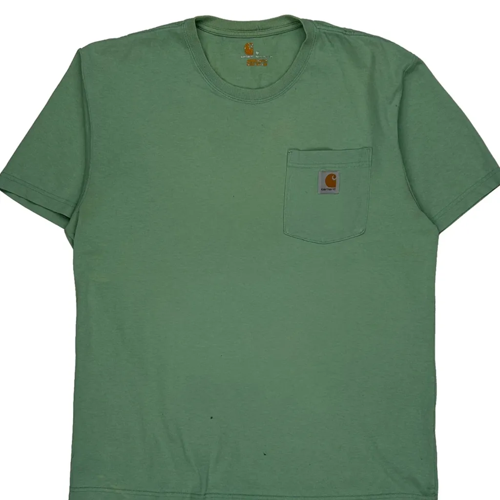 Carhartt T-Shirt - Medium Green Cotton - Image 5