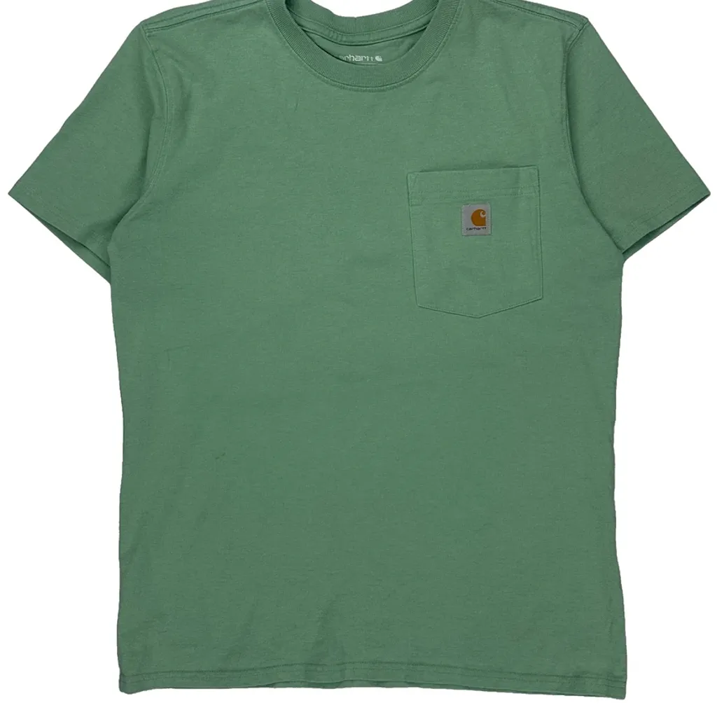 Carhartt T-Shirt - Small Green Cotton - Image 5