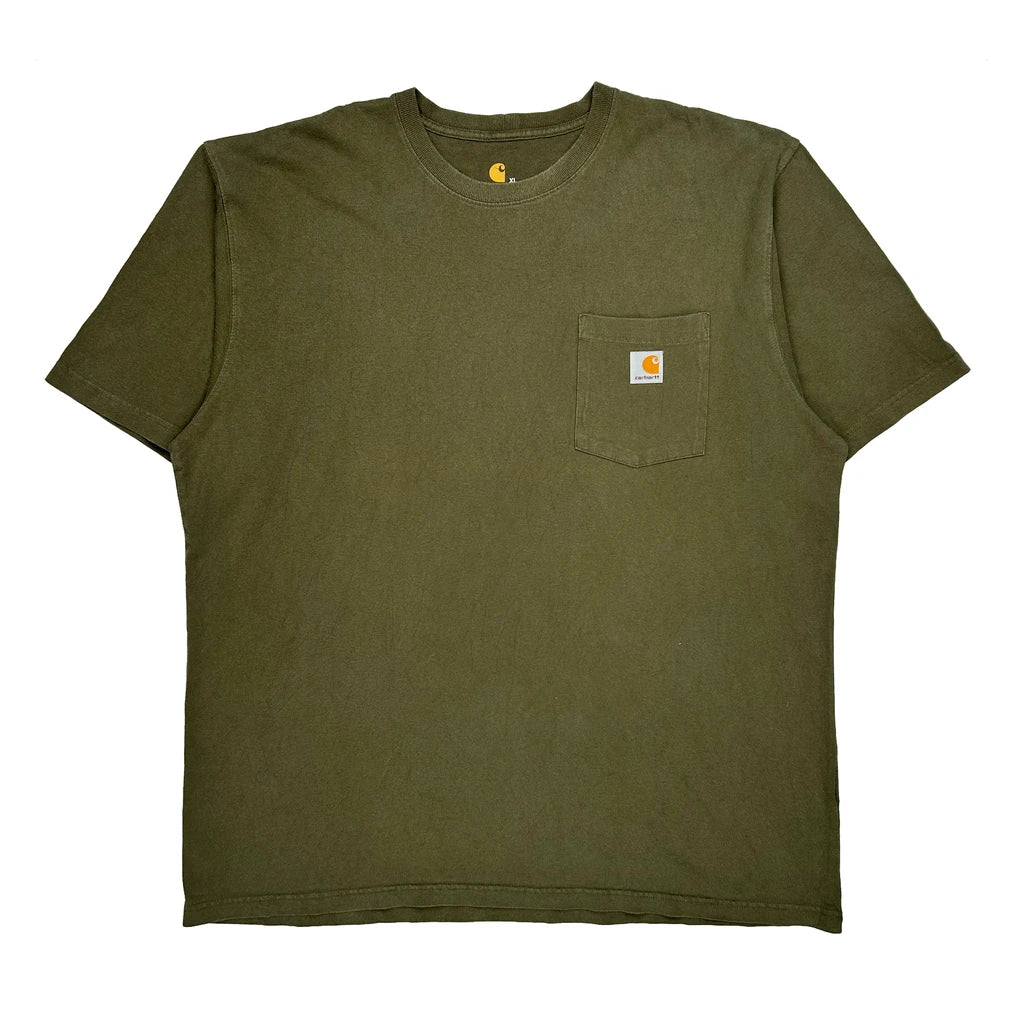 Carhartt T-Shirt - XL Green Cotton