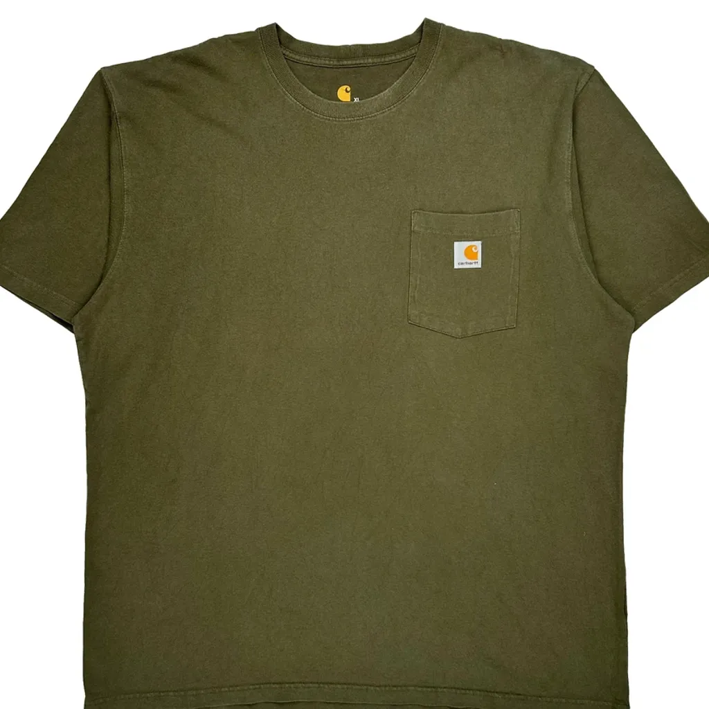 Carhartt T-Shirt - XL Green Cotton - Image 5