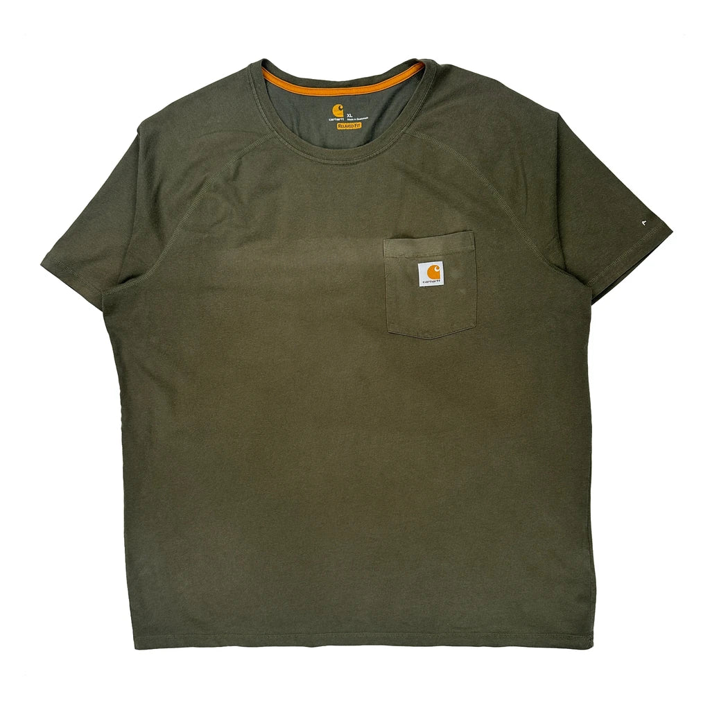 Carhartt T-Shirt - XL Green Cotton