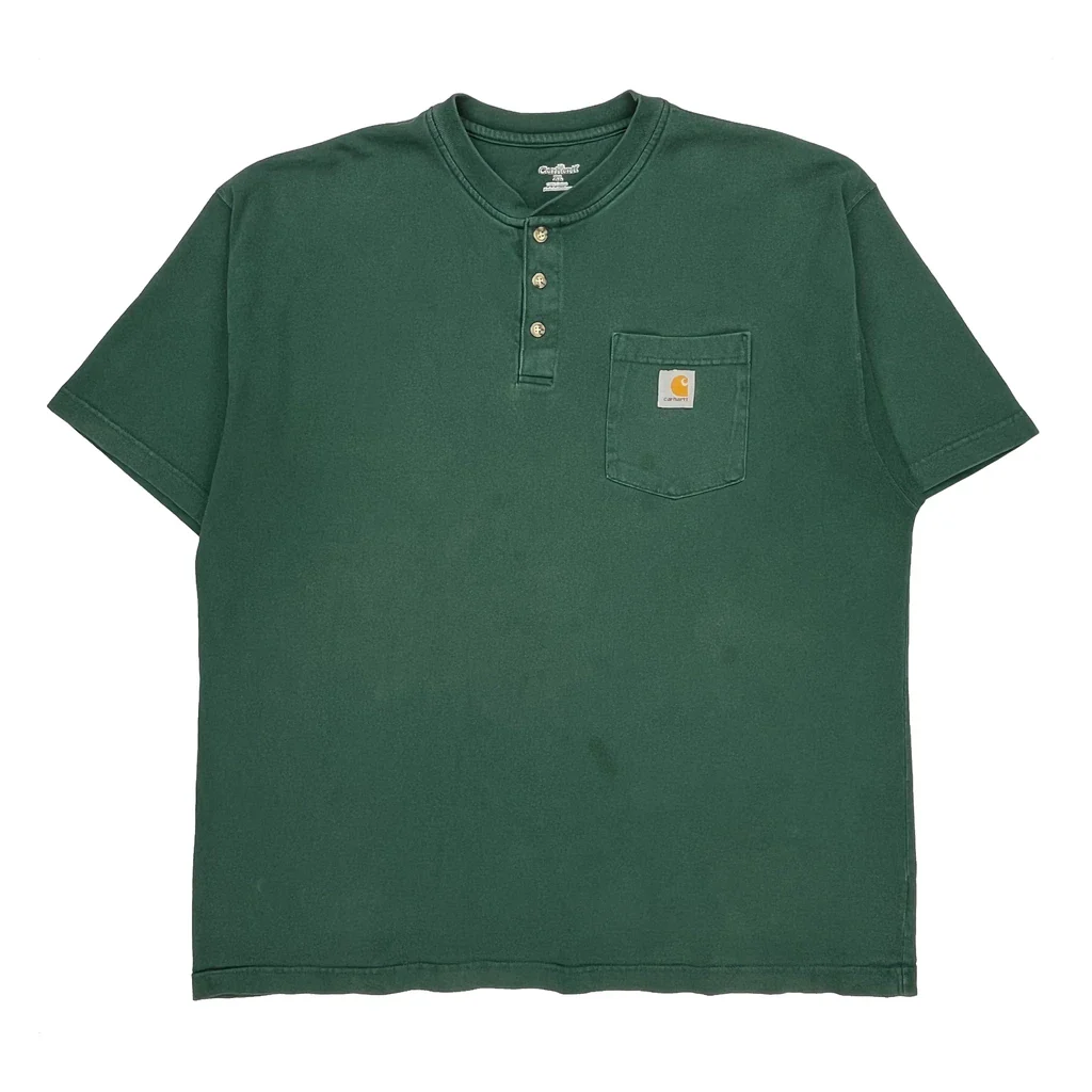 Carhartt T-Shirt - XL Green Cotton