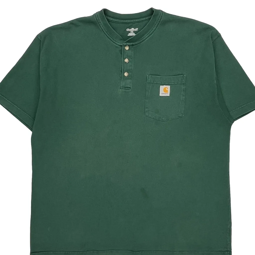Carhartt T-Shirt - XL Green Cotton - Image 5