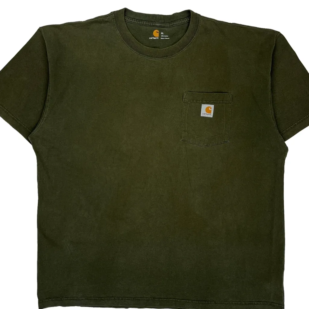 Carhartt T-Shirt - XL Green Cotton - Image 4