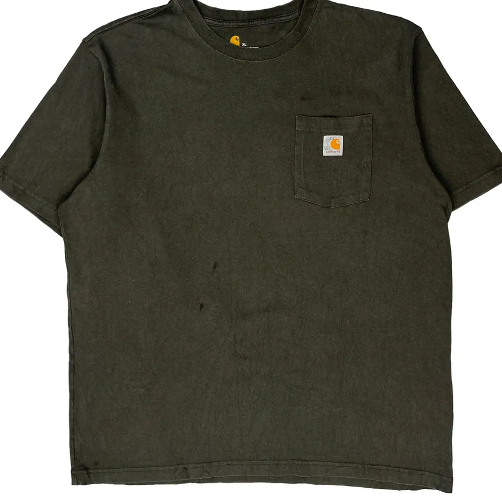 Carhartt T-Shirt - XL Green Cotton - Image 4
