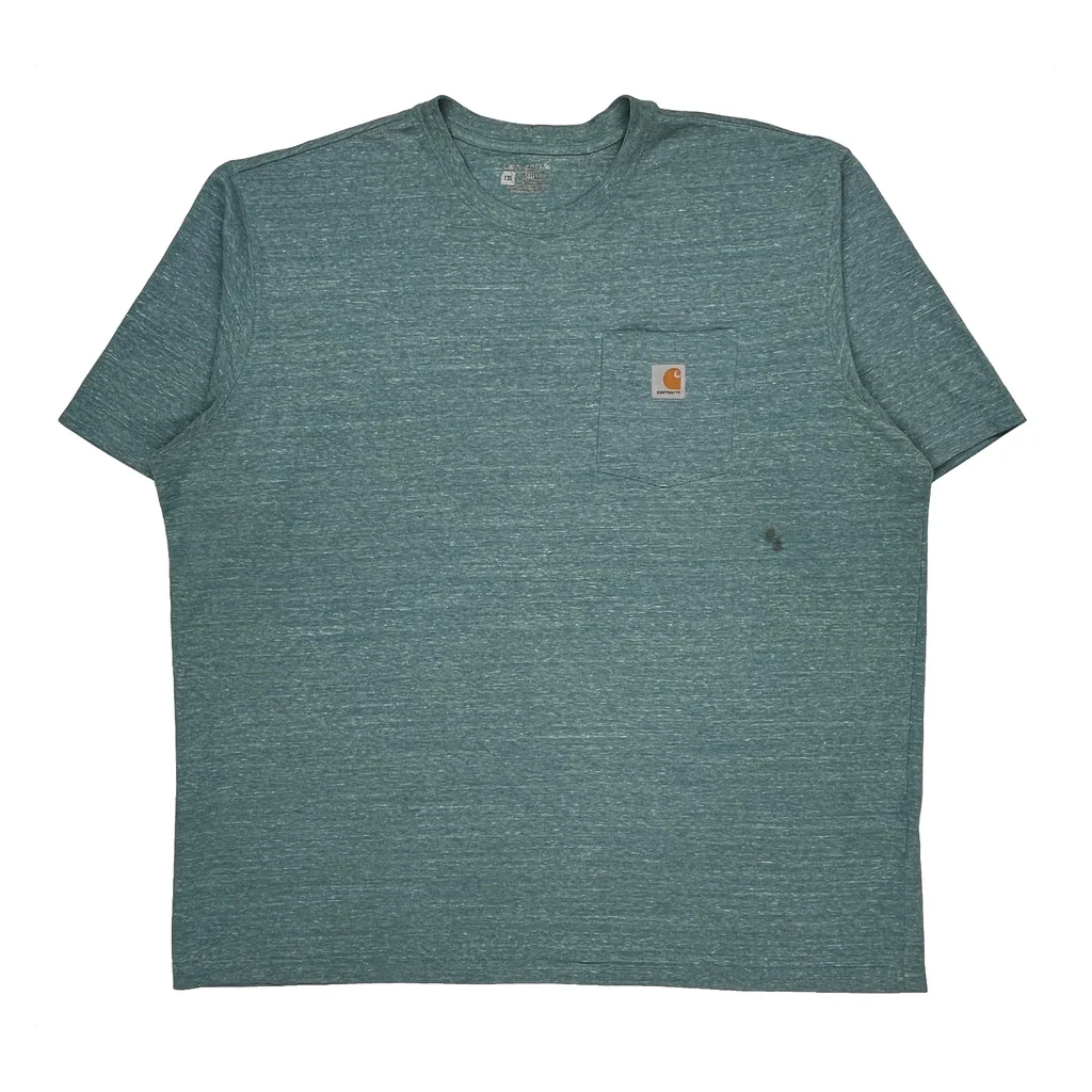 Carhartt T-Shirt - 2XL Green Cotton