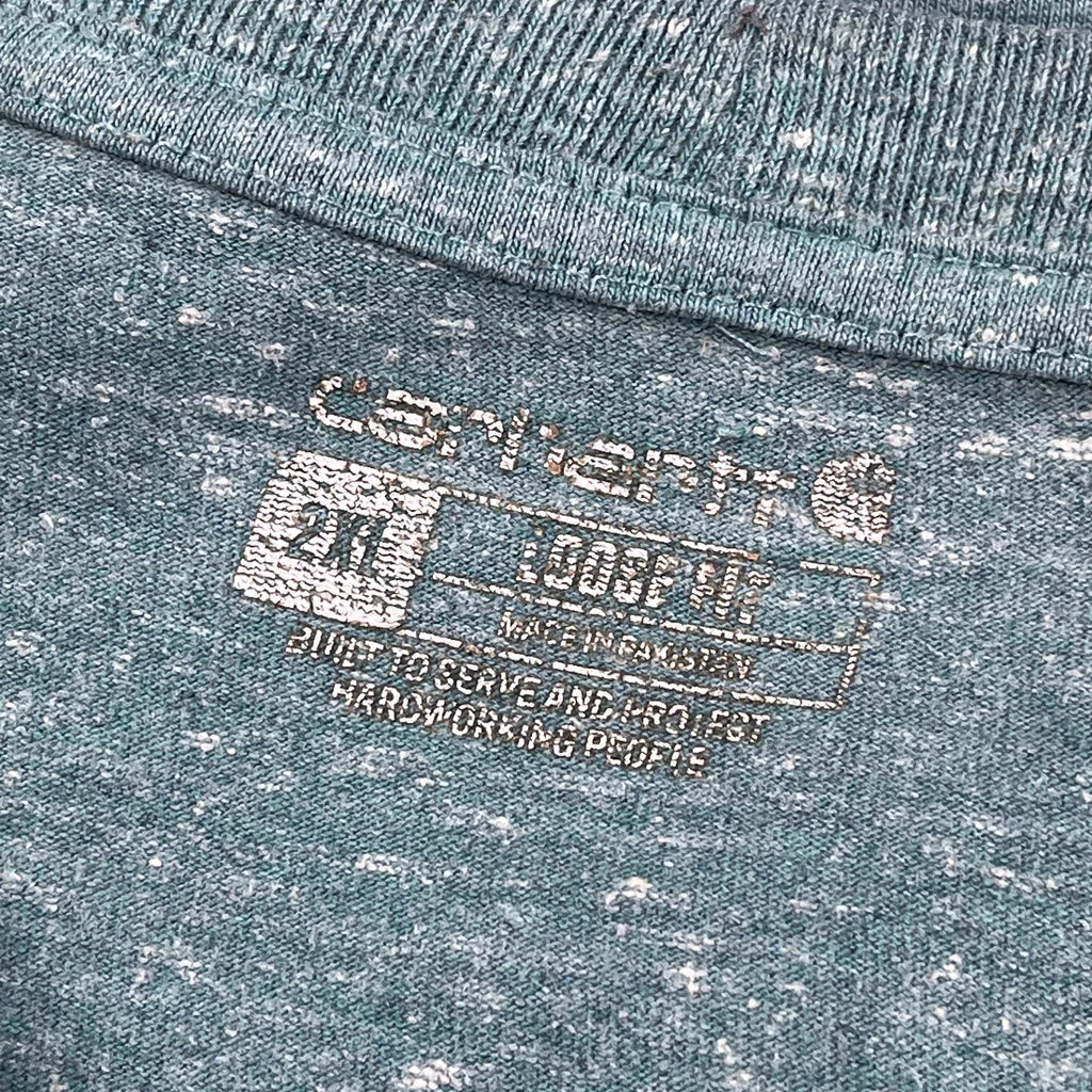 Carhartt T-Shirt - 2XL Green Cotton - Image 3