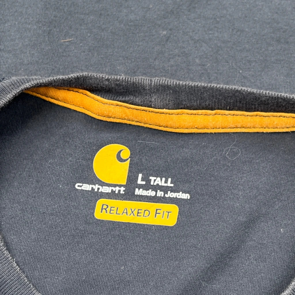 Carhartt Tall T-Shirt - Large Grey Cotton - Image 4