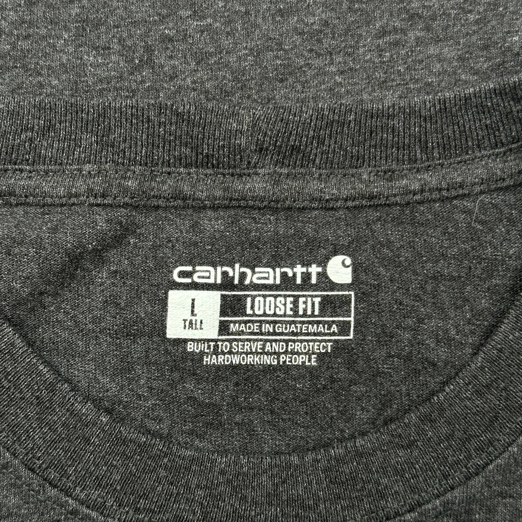Carhartt Tall T-Shirt - Large Grey Cotton - Image 3