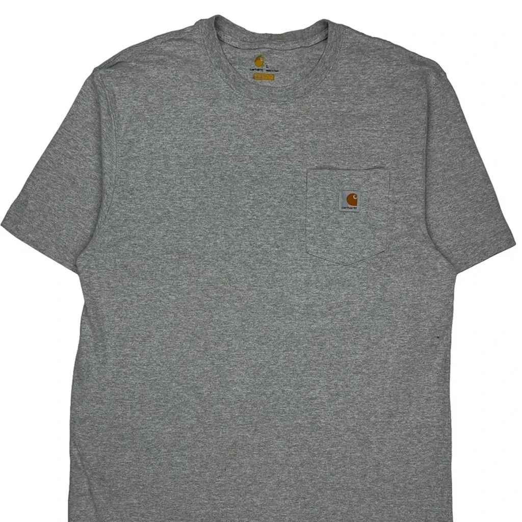Carhartt T-Shirt - Large Grey Cotton - Image 4