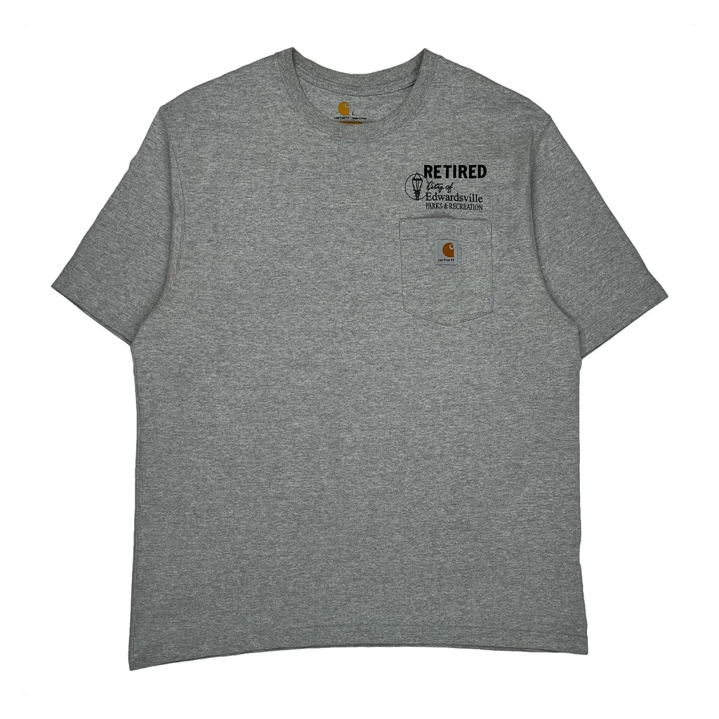 Carhartt T-Shirt - Large Grey Cotton