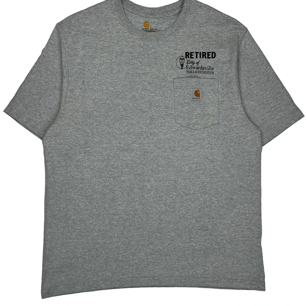 Carhartt T-Shirt - Large Grey Cotton - Image 5