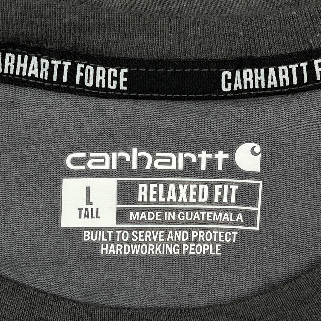 Carhartt Tall T-Shirt - Large Grey Cotton - Image 3