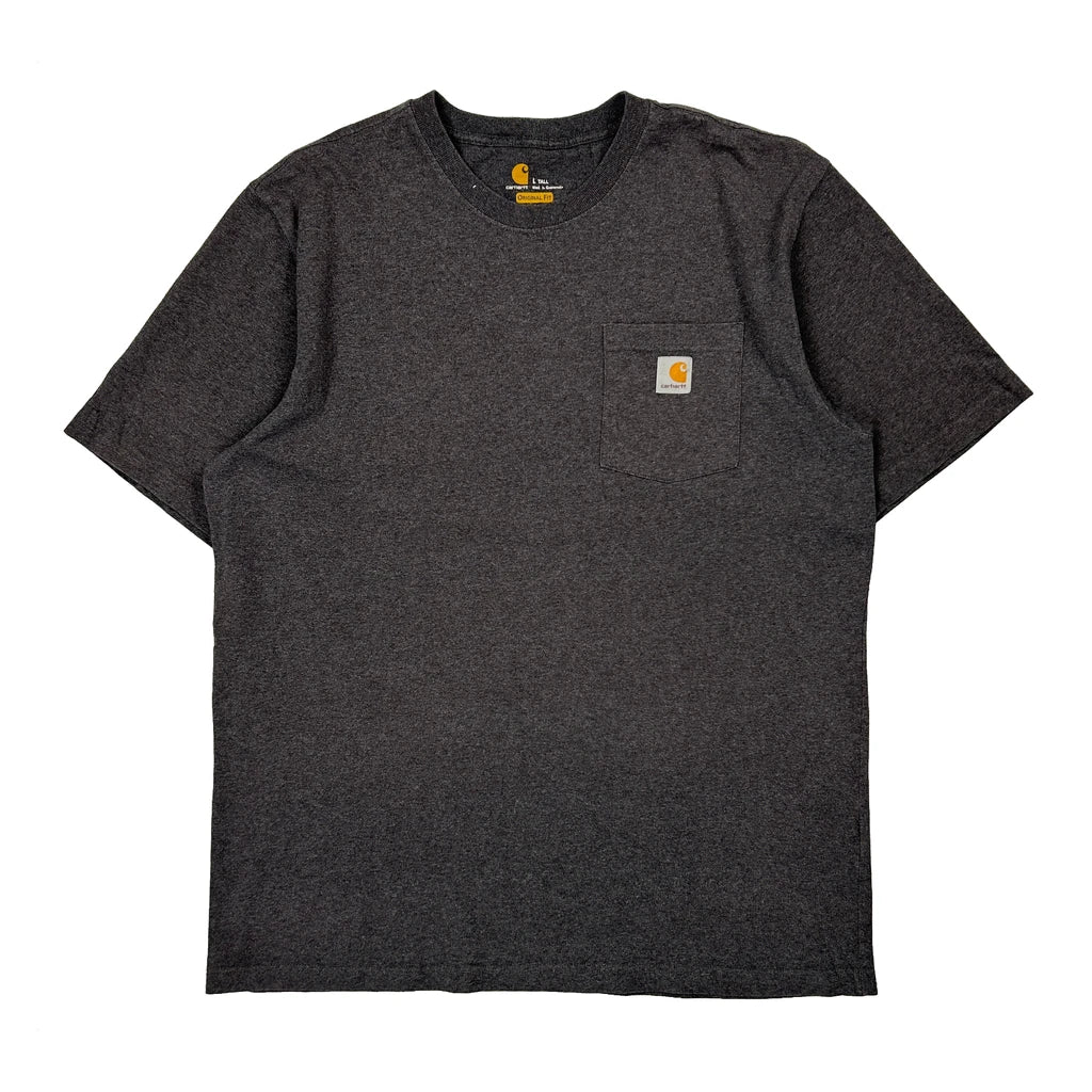 Carhartt Tall T-Shirt - Large Grey Cotton