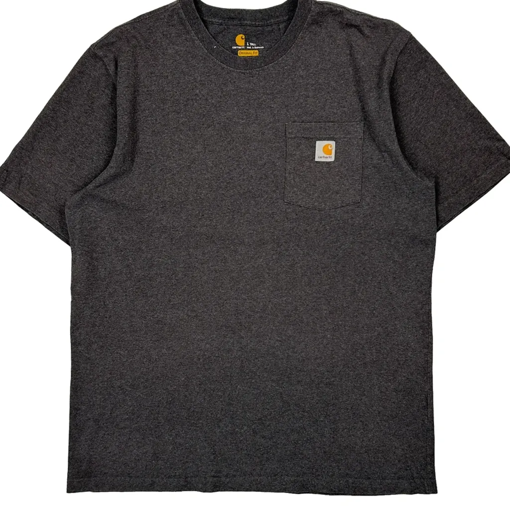 Carhartt Tall T-Shirt - Large Grey Cotton - Image 5