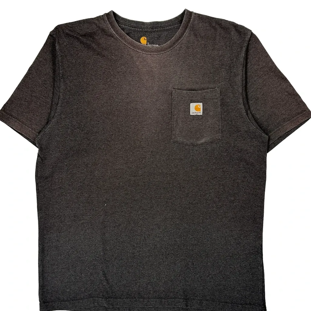Carhartt T-Shirt - Large Grey Cotton - Image 5