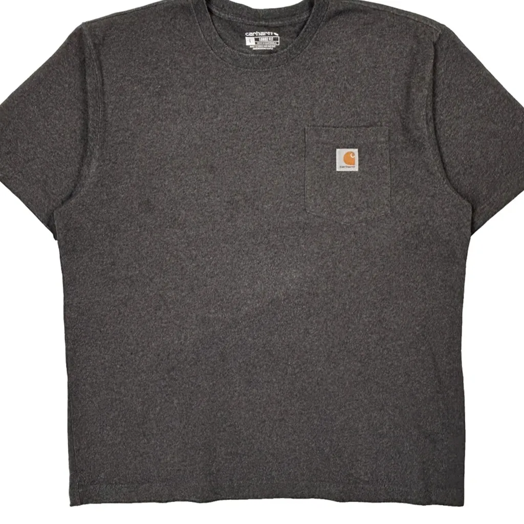 Carhartt T-Shirt - Large Grey Cotton - Image 4