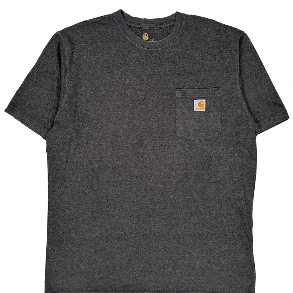 Carhartt T-Shirt - Large Grey Cotton - Image 4