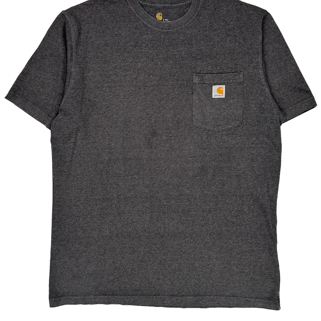 Carhartt T-Shirt - Large Grey Cotton - Image 5