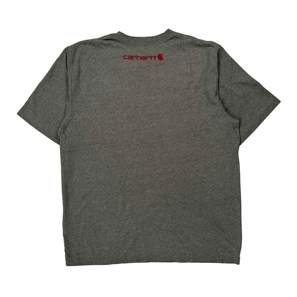 Carhartt T-Shirt - Large Grey Cotton - Image 2