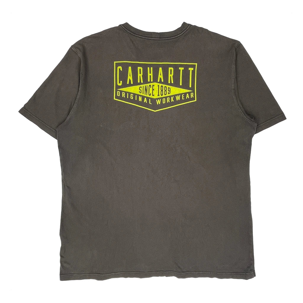 Carhartt Tall T-Shirt - XL Grey Cotton - Image 2