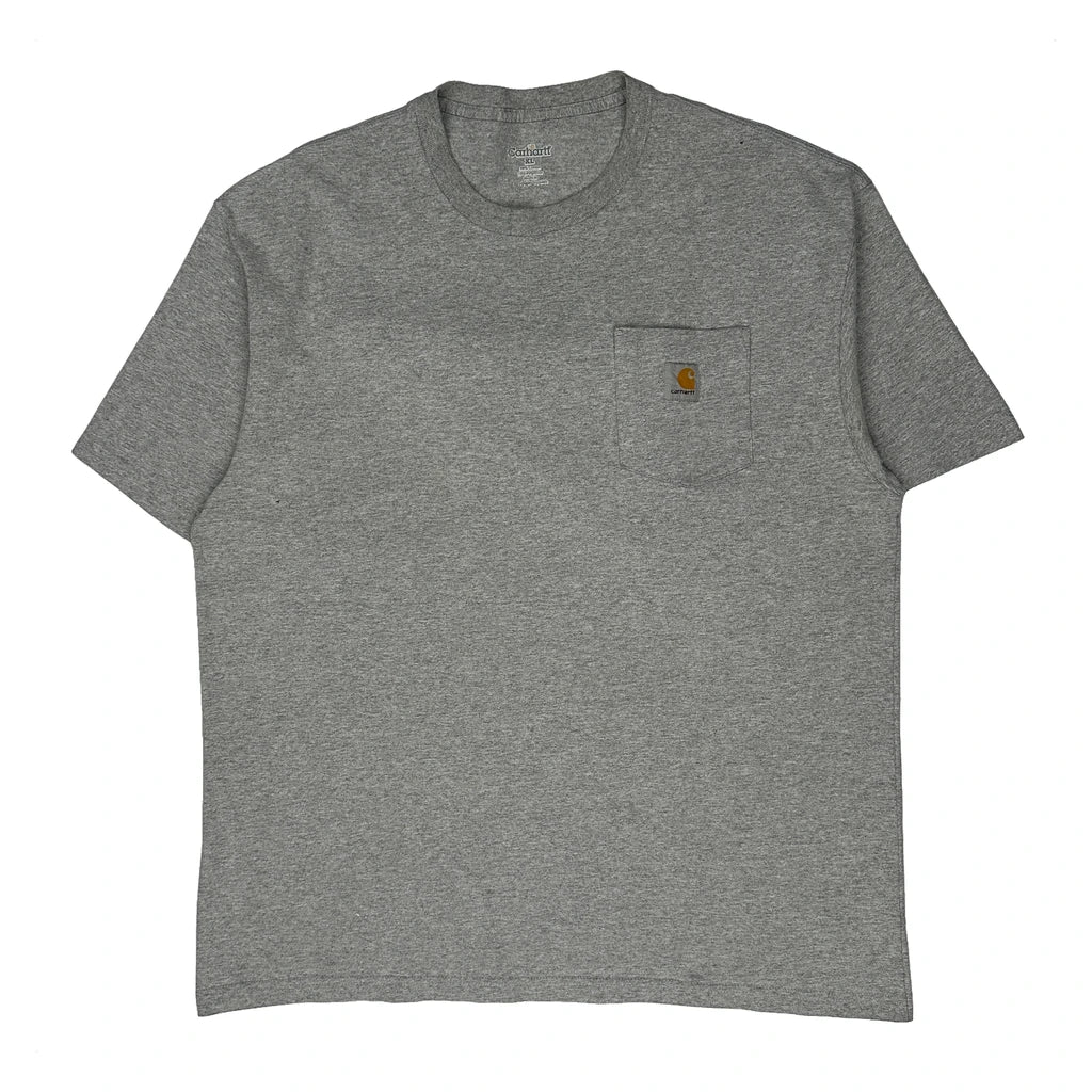 Carhartt T-Shirt - XL Grey Cotton Blend