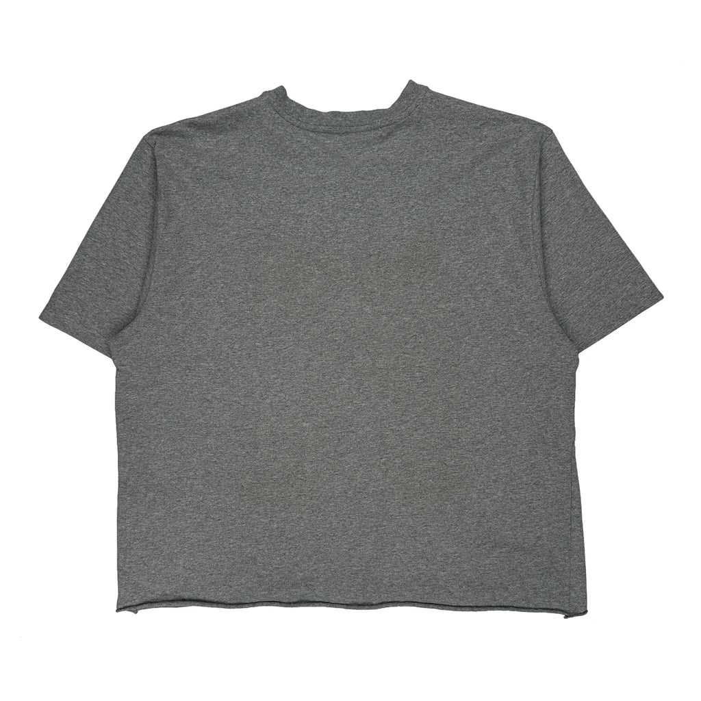 Carhartt Cropped Henley T-Shirt - XL Grey Cotton - Image 2