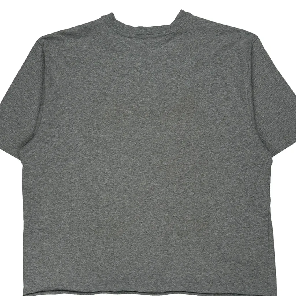Carhartt Cropped Henley T-Shirt - XL Grey Cotton - Image 6